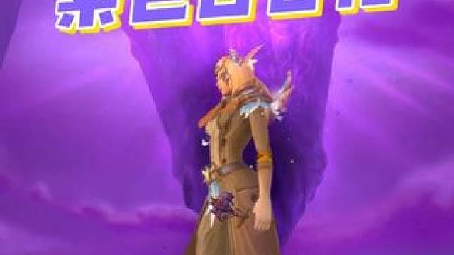 紫色百合花幻化点击就送！竟然藏得这么深！还能挂AH！ #魔兽世界国服20周年庆#魔兽世界杂谈#魔兽世