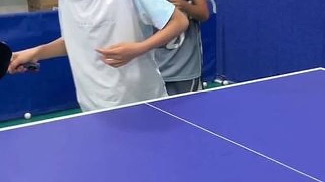 “没有输赢，只有陪着你疯的时光
球台两端，是并肩长大的约定 #乒乓球少年 #萌娃体育天赋 #东方国乒
