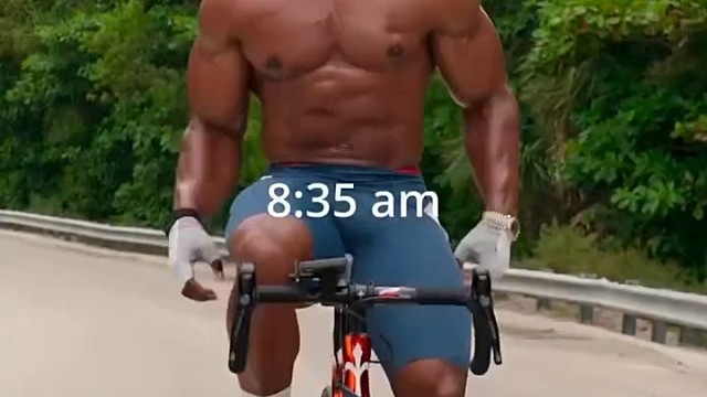 健身网红骑行有氧自律的一天#健身#自律