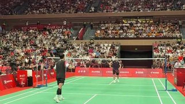西安林丹杯男单决赛超长多拍！ #羽毛球 #西安林丹杯 #桃田贤斗