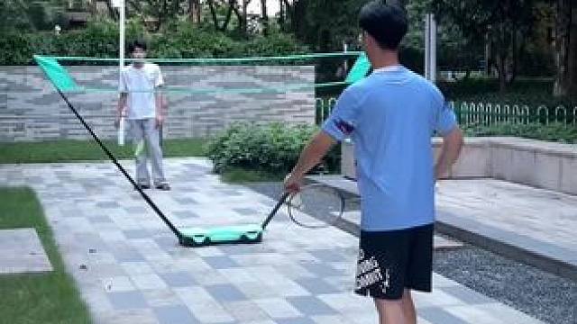羽球人的梦想！ #羽毛球 #羽毛球网架#便携式羽毛球网架