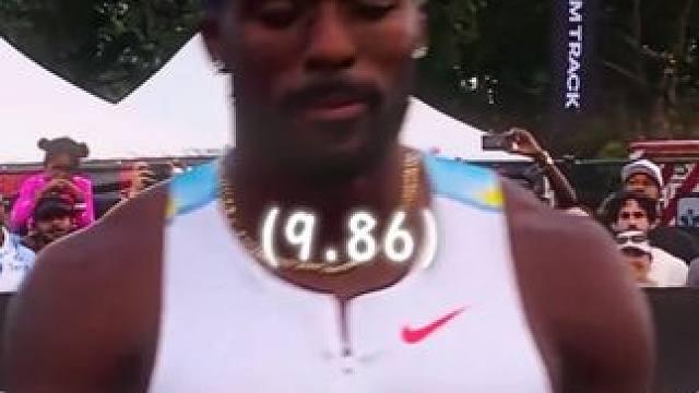 在没有莱尔斯的美锦赛百米决赛当中 #莱尔斯 #田径短跑 #田径 #贝德纳雷克