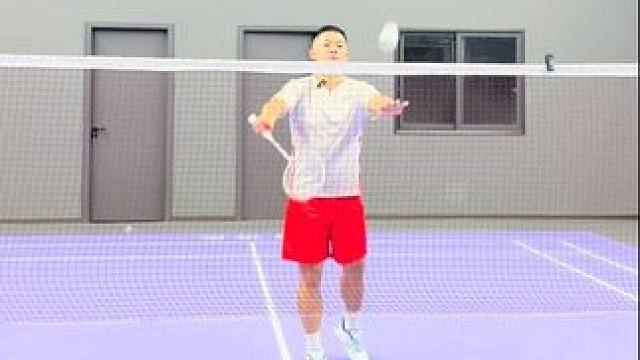 过网即坠双打发球手法 #羽毛球 #川崎穿越星河  #川崎穿越星河SElite