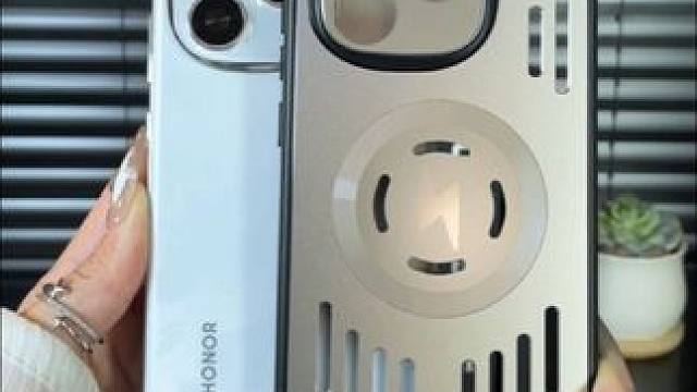 荣耀power金属镂空散热手机壳，磁吸牢固，带镜头膜 #荣耀power手机壳#磁吸手机壳#散热手机壳