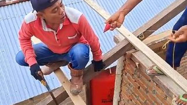 干活必须多动脑#施工 #建筑工地 #实用小技巧 #神操作 #劳动人民的智慧