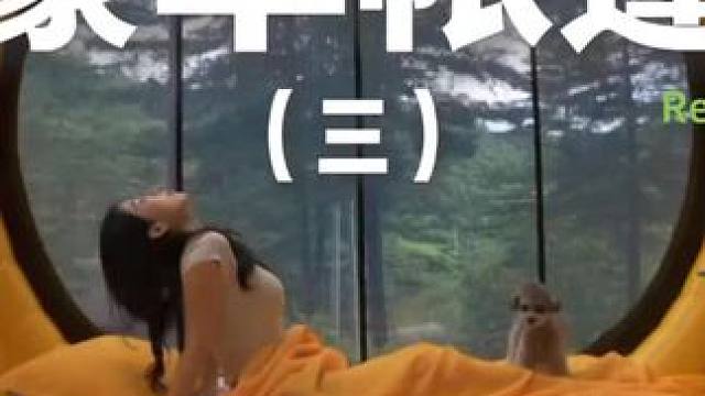 豪华帐篷（三）这次的帐篷比较特别，像别墅的挑高大厅，超气派~#露营 #助眠 #解压 #沉浸式 #萌宠