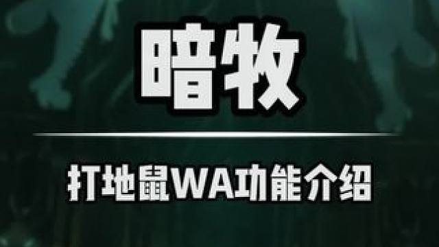 魔兽世界巫妖王之怒暗牧打地鼠WA功能介绍#魔兽世界怀旧服 #打地鼠WA #魔兽世界巫妖王之怒 #暗牧