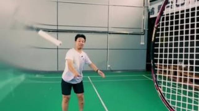 来照镜子 羽球人都是很有美德的#羽毛球