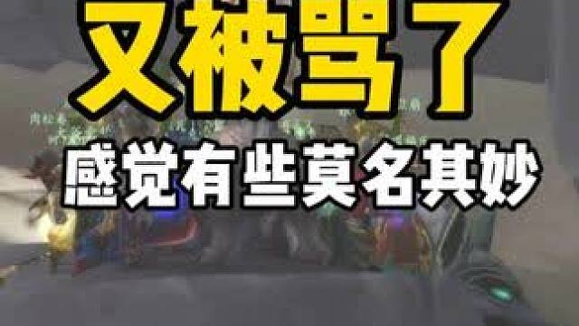 我又被骂了 我也是很无语 #魔兽世界怀旧服  #魔兽世界国服20周年庆 #魔兽世界攻略 #魔兽世界实