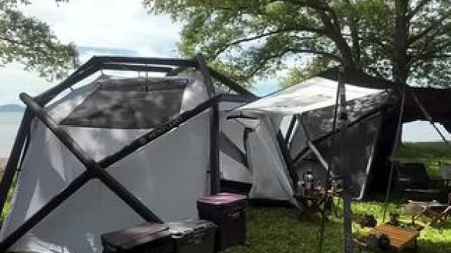 充气球帐露营 #户外露营 #露营报告