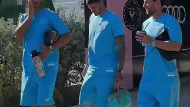 贴身保镖！#德保罗 美职联首秀联手梅西，苏亚雷斯出战#dou来足球季