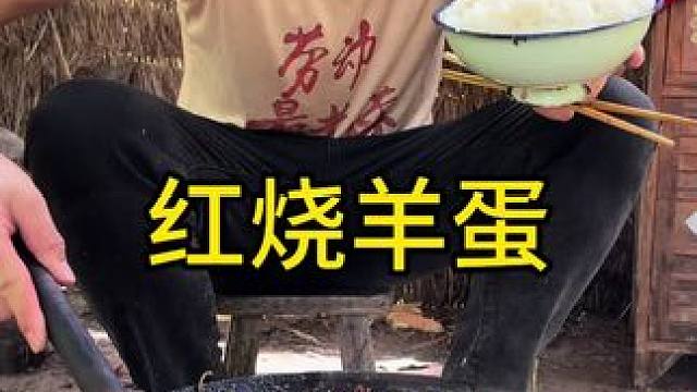 #乡村守护人 #美食分享 #美食 今天吃红烧羊蛋这味太好吃了回味无穷