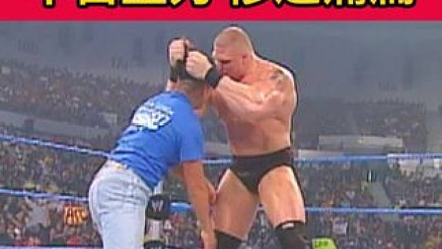 日本选手惹怒大布，不自量力，惨遭痛扁！ #WWE #摔角 #布洛克莱斯纳