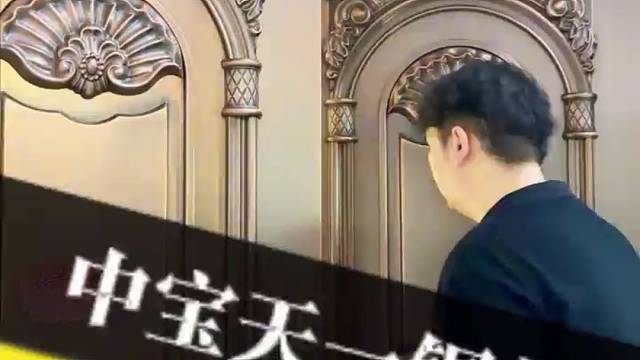 想给家选款经典风格的入户门#中宝天一铜门