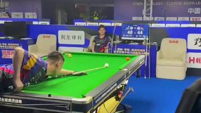 第一场惜败，没发挥好运气也差了一点点！败部加油吧#台球是一种生活