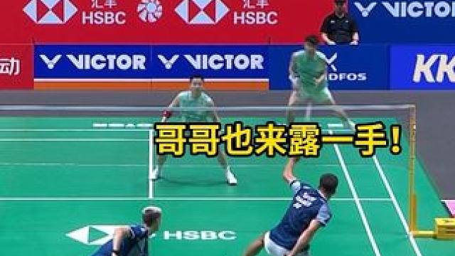 论波波夫兄弟在场上的配合度#羽毛球 #大波波夫 #小波波夫