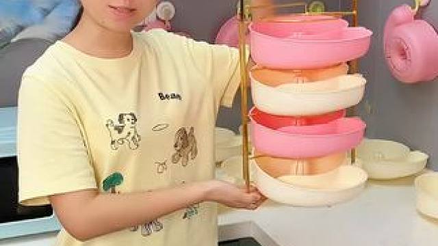 蜗牛自动清洗篮 有了它，以后洗水果可就太方便了，自动洗干净还能自动沥水，#沥水篮  #厨房好物  #