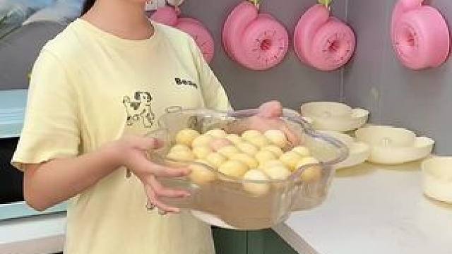 蜗牛自动清洗篮 有了它，以后洗水果可就太方便了，自动洗干净还能自动沥水，#沥水篮  #厨房好物  #