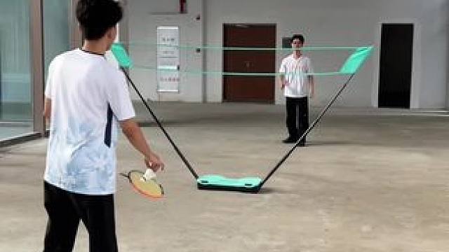 全村公开赛收音音质 #羽毛球 #打羽毛球 #便携式羽毛球网架 #羽毛球网架