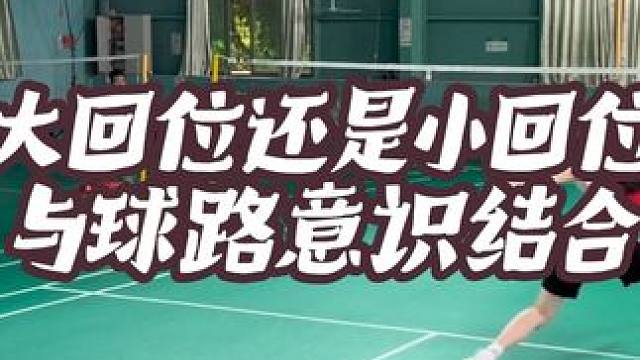 回位小步还是大步？什么情况下回位是最利于抓球意识？ #羽毛球 #教学 #团团小面包 #回位步伐 #羽