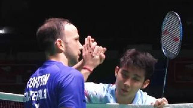 2022世锦赛：骆建佑vs凯文科登 #瓜子二手车#羽毛球 #骆建佑 #凯文科登