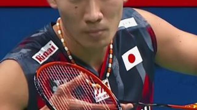 羽毛球赛事精彩球！ #羽毛球 #桃田贤斗 #刘国伦