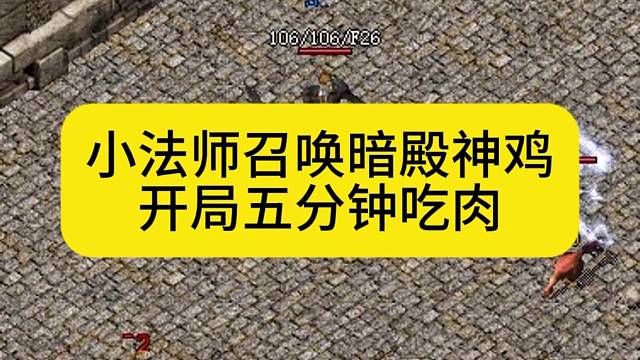 小法师召唤暗殿神鸡，开局五分钟吃肉