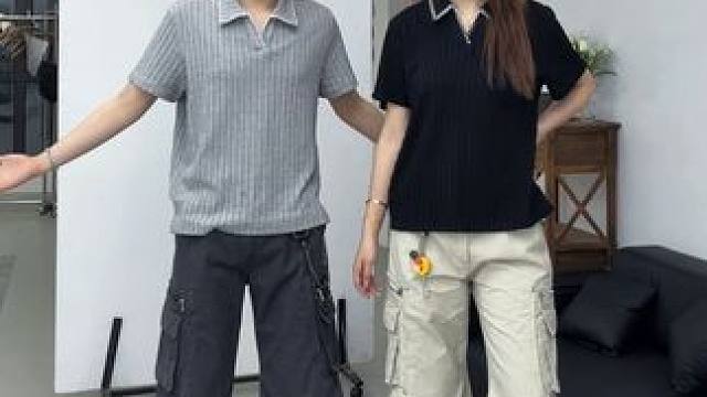 167跟170的夏季情侣穿搭 #小个子穿搭 #情侣穿搭 #夏季穿搭 #工装裤 #今天穿什么