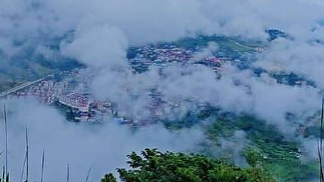 海市蜃楼#云雾缭绕人间仙境