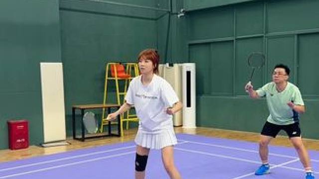 混双女生7字决#羽毛球#嘉嘉羽毛球