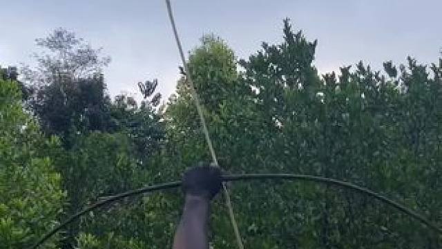 后羿射箭 #我的乡村生活 #原创视频 #原始部落 #非洲部落 #野外生活