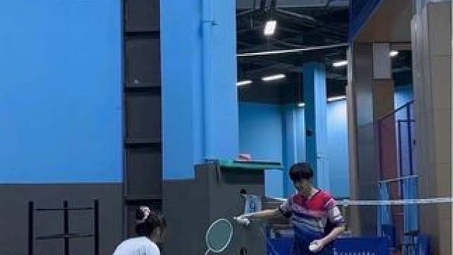 这样当教练会不会挨打#羽毛球#抽象#鸳鸯戏