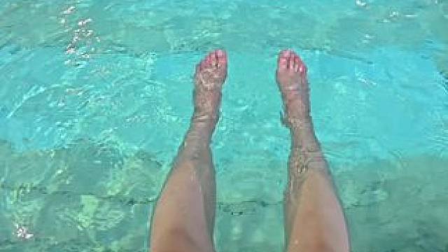 第一次用大疆5，拍的是真清楚，原相机无滤镜#无处安放的大长腿 #游泳