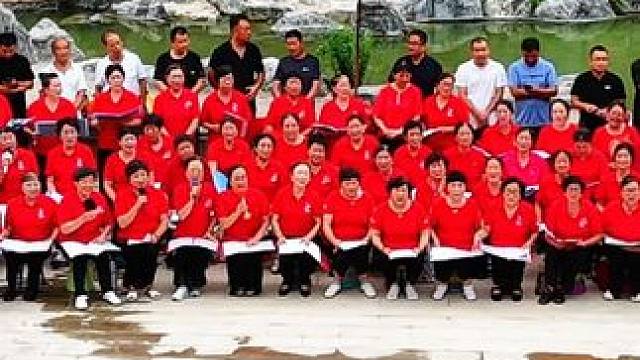 虞关许坝村大合唱随拍#大合唱#家乡的变化 #乡村旅游景点 #新农村建设