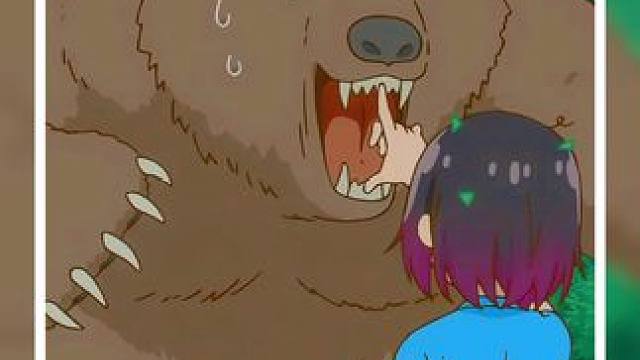 熊:当时差点吓死我了 #小林家的龙女仆#动漫推荐#小林家的龙女仆第二季