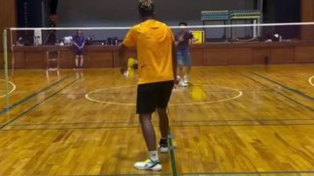 黑人打球多吗#羽毛球精彩片段 #打羽毛球#享受羽毛球带来的快乐