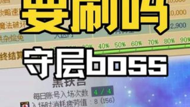 DNF：守层boss要天天刷3阶段吗？要刷满20个角色吗？ #dnf #地下城与勇士 #DNFxSA
