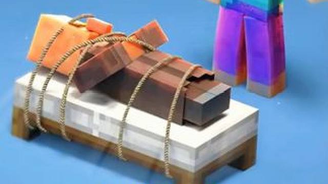 史蒂夫照顾村民像照顾小宝宝一样 