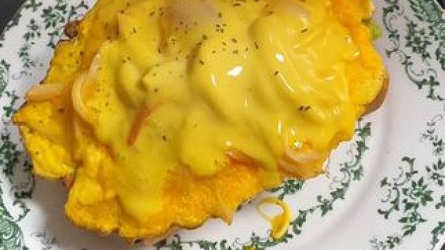 牛油果芝士滑蛋吐司#早餐 #新吃法 #好吃到停不下来