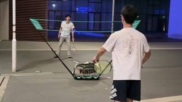 属于羽球人的便携网架！免费场地打球真的爽 #羽毛球 #打羽毛球 #羽毛球网架#便携式羽毛球网架 #羽