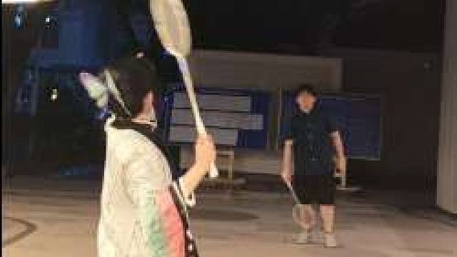 蝴蝶忍打羽毛球适用的呼吸法：戏弄#羽毛球 #鬼灭之刃 #蝴蝶忍 #ooc致歉