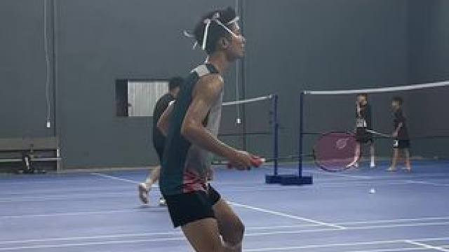 必须给搭子安排这个#享受羽毛球带来的快乐 #打羽毛球女生 #快乐羽毛球