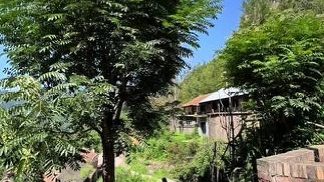 山西阳城县，杨柏山大峡谷旁边的村庄，大山深处有人家，看看他的生活环境吧，好像生活在世外桃源！#农村小