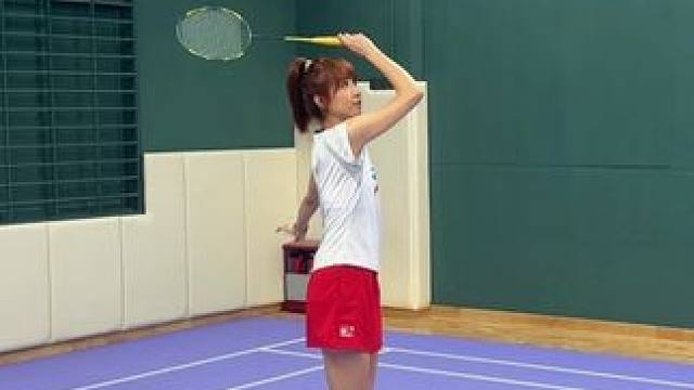 后场高远球发不好？记住七字决#羽毛球#嘉嘉羽毛球