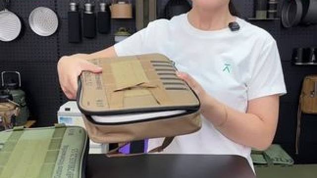 户外刀具收纳包，自带砧板，刀具，勺子，锅铲，而且携带非常方便 #户外刀具套装 #户外炊具套装 #露营