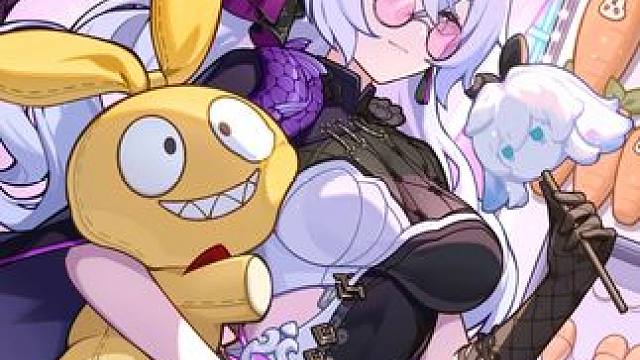 ★布洛妮娅，生日快乐！★ 「刚才的扭蛋机中奖率或许可以参考……这个棉花糖很像重装小兔，下次做道具的时