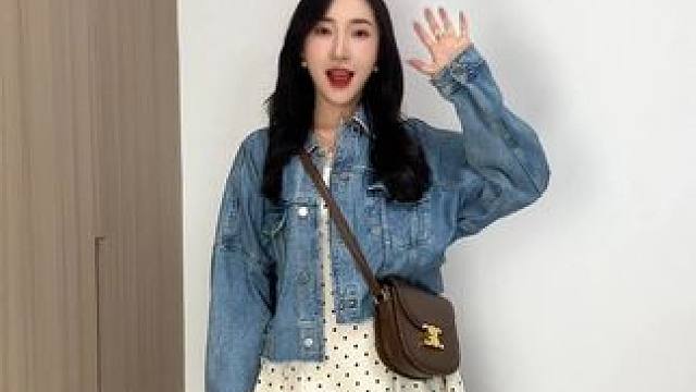 你可以永远相信虞书欣的穿搭，叠穿超美的波点连衣裙 #波点连衣裙 #虞书欣穿搭 #叠穿搭配 #好物分享