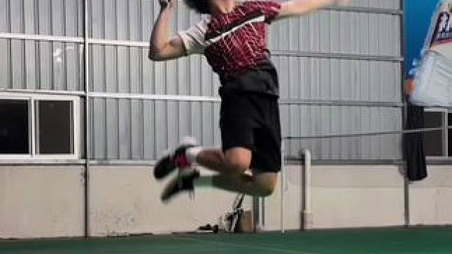 跳杀应该是大多数人做梦都想学会的吧#羽毛球 #杀球 #羽毛球单打 #跳杀 #羽球人