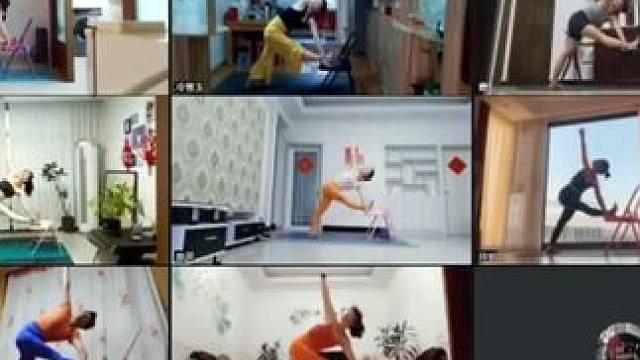 椅子瑜伽下课啦 椅子肩髋倒立后弯平衡支撑扭转，就没有椅子做不到的椅子能做到 我做不到呀 能 能 咋能