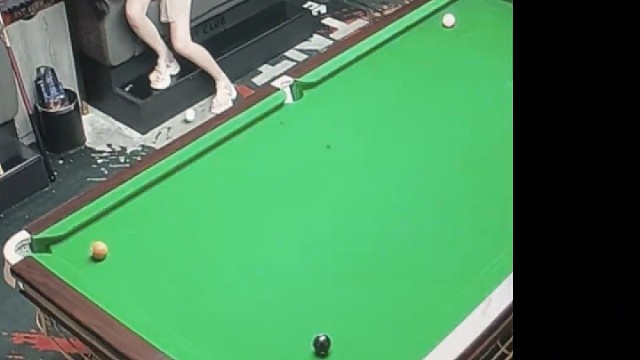 她真的没说谎，真是台球打的